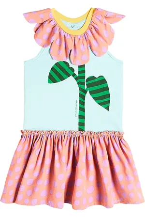 Stella McCartney Bedrucktes Kleid aus Baumwoll-Jersey