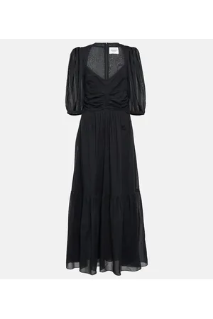 Marant Etoile Maxikleid Leoniza aus Baumwolle