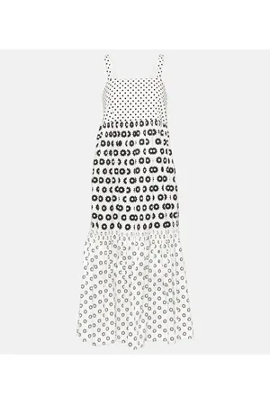 Tory Burch Midikleid aus einem Baumwollgemisch