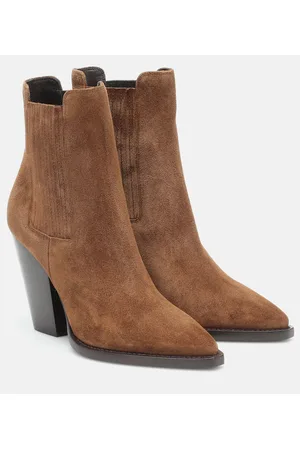 Saint Laurent Ankle Boots Theo 95 aus Veloursleder