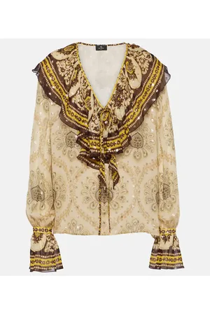 Etro Bluse aus einem Seidengemisch
