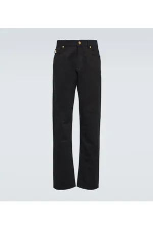 VERSACE Verzierte Mid-Rise Straight Jeans