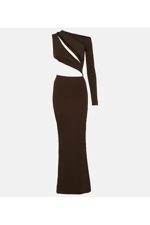 AYA MUSE One-Shoulder-Maxikleid Actin