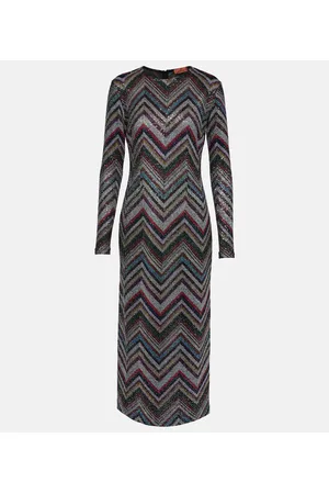 Missoni Verziertes Midikleid aus Strick