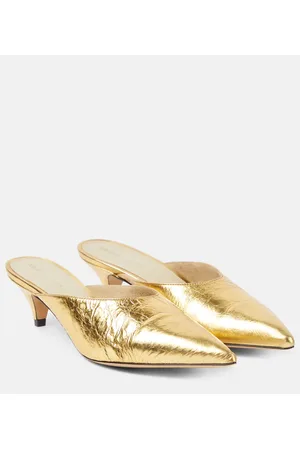 Khaite Mules River aus Metallic-Leder