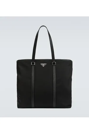 Prada Tote aus Re-Nylon mit Leder
