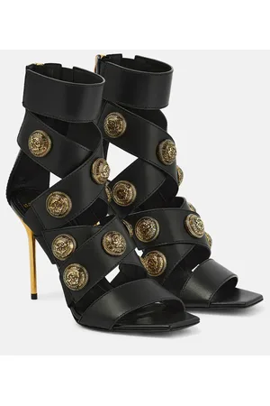 Balmain Verzierte Sandalen Alma aus Leder