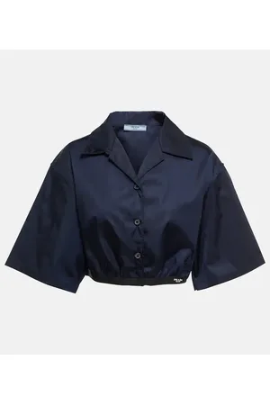 Prada Cropped-Bluse aus Re-Nylon