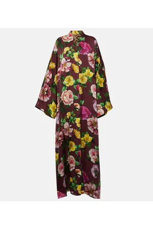 Dolce & Gabbana Bedrucktes Maxikleid aus Seide