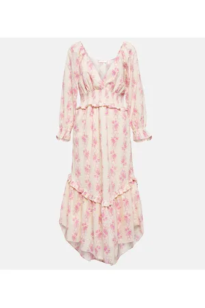 LOVESHACKFANCY Midikleid Firefly aus Baumwolle
