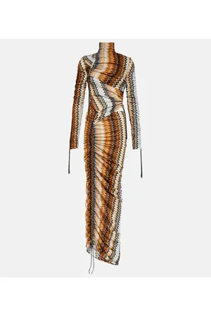 Missoni Maxikleid aus Häkelstrick