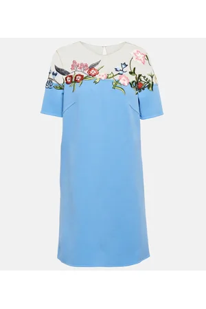 Oscar de la Renta Minikleid aus einem Wollgemisch