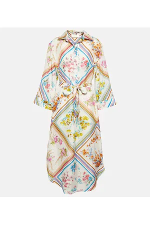 ZIMMERMANN Midikleid Halcyon aus Seide