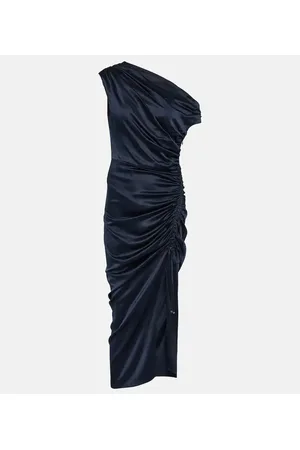 VERONICA BEARD Midikleid Kadie aus Seiden-Charmeuse