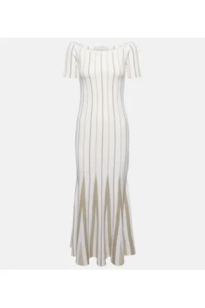 GABRIELA HEARST Off-Shoulder-Maxikleid aus Schurwolle