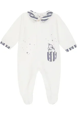 Tartine Et Chocolat Baby Bedruckter Strampler aus Samt