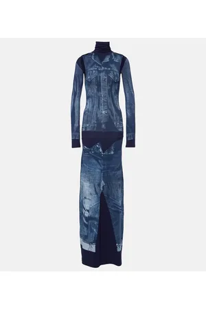 Jean Paul Gaultier Tattoo Collection Bedrucktes Maxikleid
