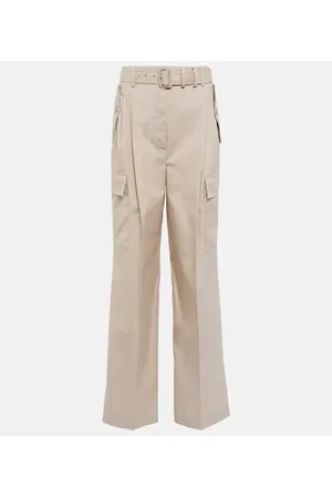Prada High-Rise Cargohose aus einem Baumwollgemisch