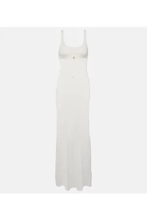 Jacquemus Maxikleid Robe Maille Oranger