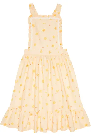 The New Society Kleid aus Leinen und Baumwolle