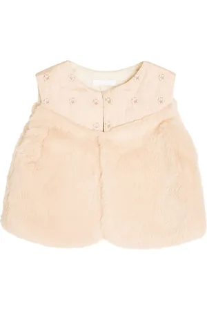 Chloé Chloé Kids Baby Weste aus Faux Fur