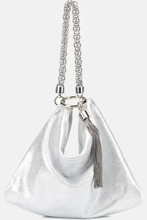 Jimmy Choo Clutch Callie aus Metallic-Leder