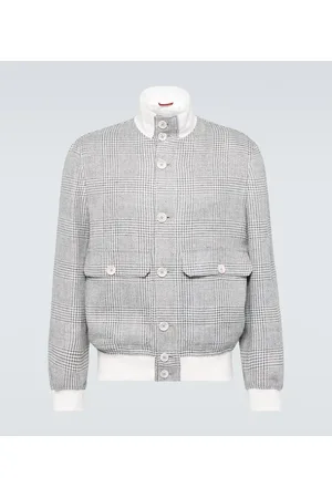 Brunello Cucinelli Jacke aus Leinen, Wolle und Seide
