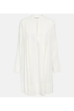 Vince Minikleid Trapeze aus einem Leinengemisch