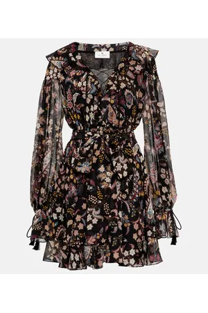 Etro Bedrucktes Minikleid aus Seide
