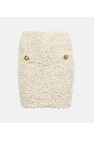 Balmain Minirock aus Bouclé