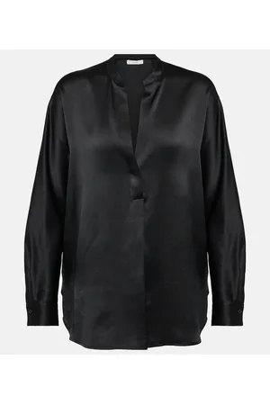 Vince Bluse aus Seidensatin