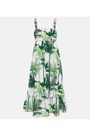 Juliet Dunn Bedrucktes Midikleid aus Baumwolle