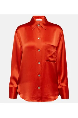 Vince Bluse aus Seidensatin