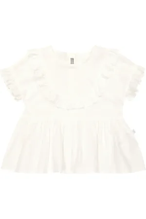 Il gufo Bluse aus Popeline
