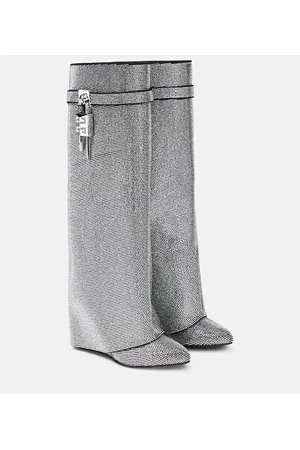 Givenchy Stiefel Shark Lock Strass mit Kristallen