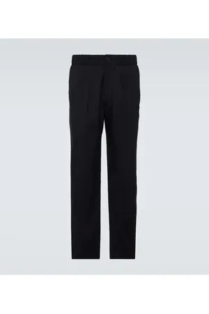 Giorgio Armani Gerade Mid-Rise-Hose aus Schurwolle