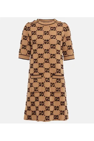 Gucci Minikleid GG aus Woll-Jacquard