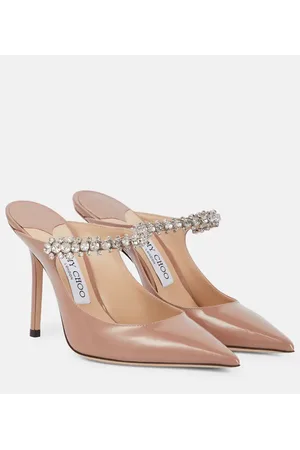 Jimmy Choo Verzierte Mules Bing 100 aus Lackleder