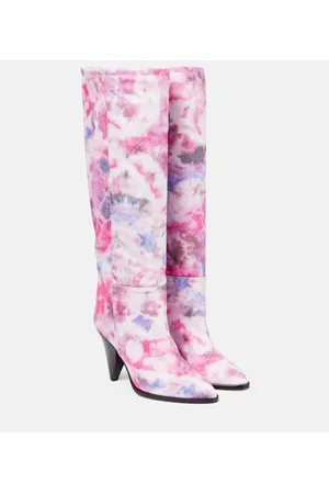 Isabel Marant Bedruckte Stiefel Ririo aus Leder