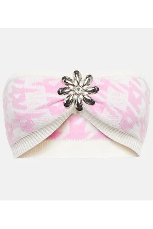 AREA Cropped-Top aus Strick