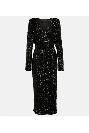 ROTATE Maxikleid mit Pailletten