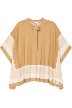 Chloé Chloé Kids Cape aus Baumwolle und Wolle
