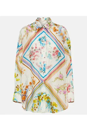 ZIMMERMANN Bedruckte Bluse Halcyon aus Seide