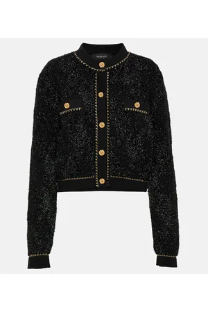 VERSACE Cardigan Medusa aus einem Wollgemisch
