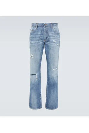 Dolce & Gabbana Distressed Straight Jeans