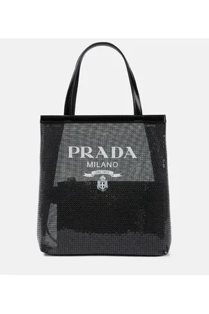 Prada Tote Small aus Mesh mit Pailletten
