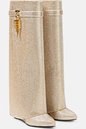 Givenchy Stiefel Shark Lock Strass mit Kristallen