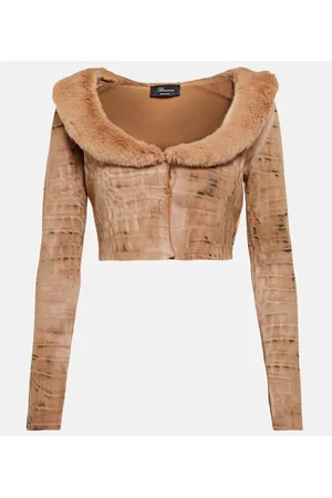 BLUMARINE Cardigan mit Faux Fur