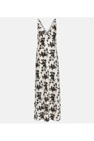 VERONICA BEARD Maxikleid Hamina aus Seiden-Charmeuse