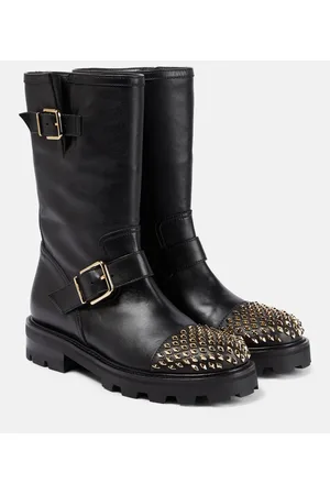 Jimmy Choo Stiefel Biker II aus Leder
